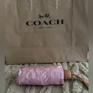 Coach Umbrella Powder Pink